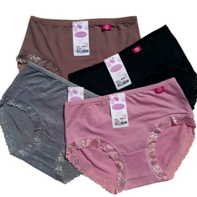 Cd Impor By Sorex 6pcs atau 12pcs Celana Dalam Wanita Renda Jumbo SIZE M,L,XL,XXL,XXXL,XXXXL