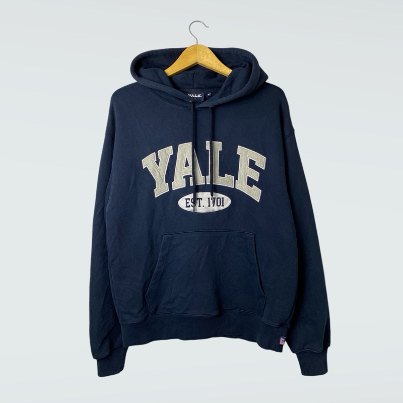 hoodie yale university bordir  second