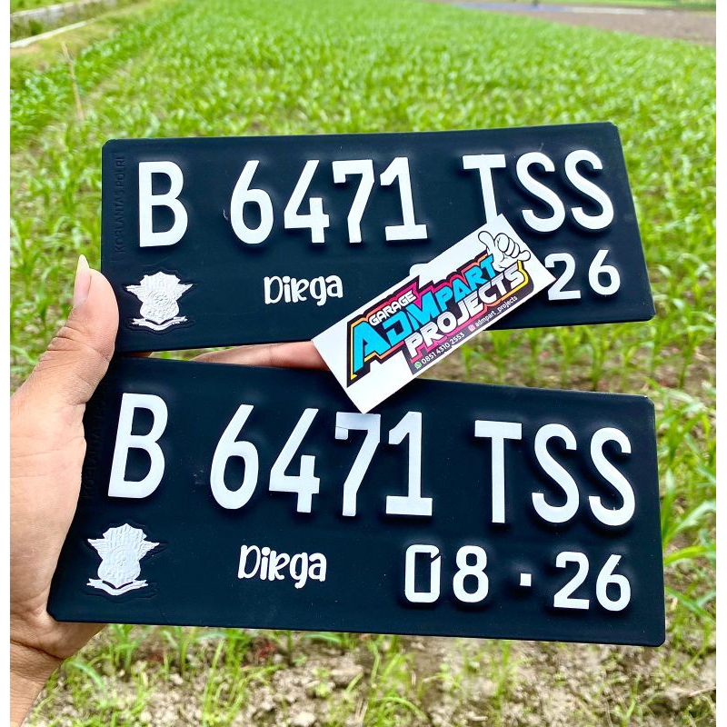 PLAT MOTOR HITAM//PLAT MOTOR STANDAR//PLAT MOTOR VARIASI