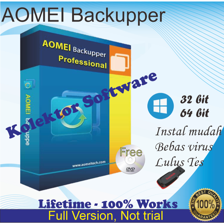 AOMEI Backupper 7.4.2- Full Version, Lifetime