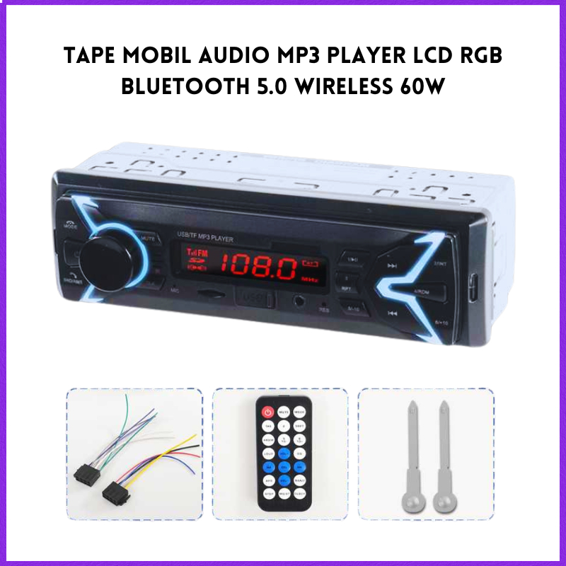 COD Tianyu Tape Mobil Audio MP3 Player LCD RGB Bluetooth 5.0 Wireless 60W 618 / tape mobil bluetooth