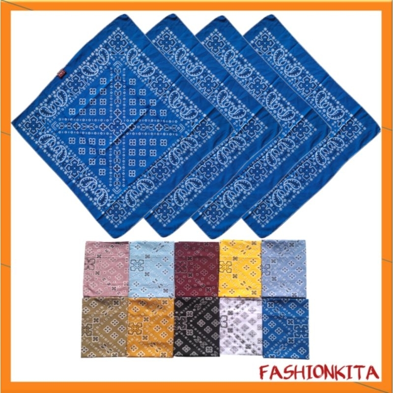 SLAYER BANDANA MOTIF BATIK MASKER AKSESORIS RAMBUT RETRO PRIA WANITA
