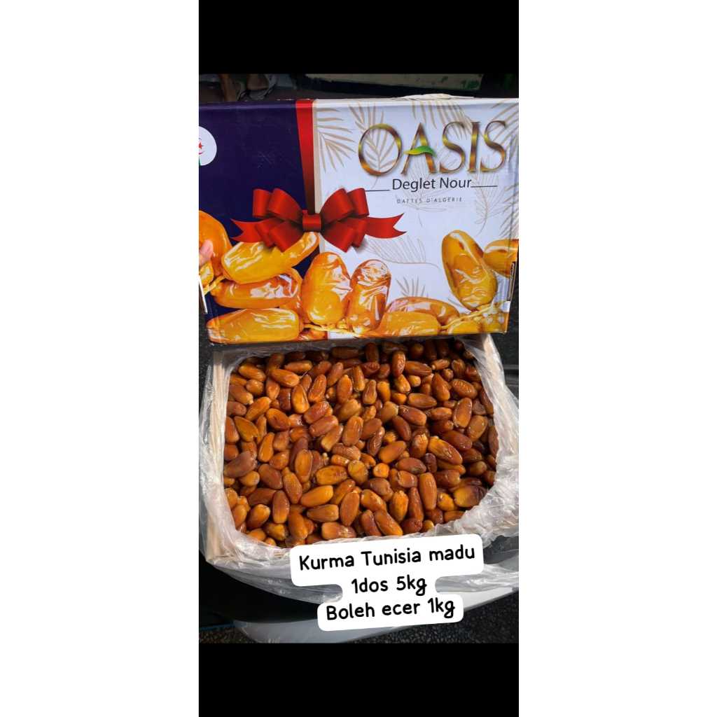 Kurma Madu Tunisia OASIS 5 Kg (Boleh Ecer per Kilo)