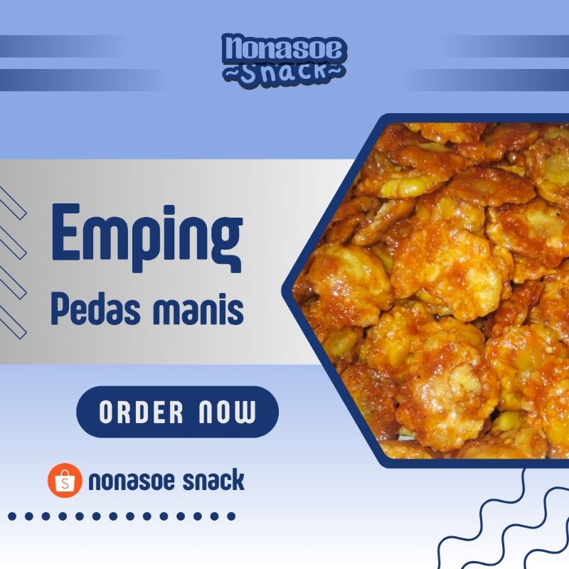 

[Nonasoe] 500gr Emping Melinjo Kletuk Pedas Manis Balado