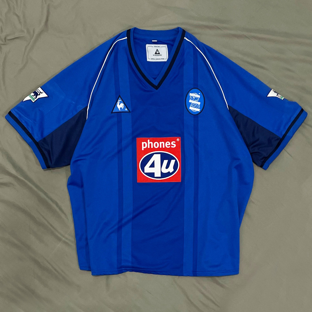 Original Le Coq Sportif Birmingham City Home Kit 2002 2003 Jersey Bola Vintage