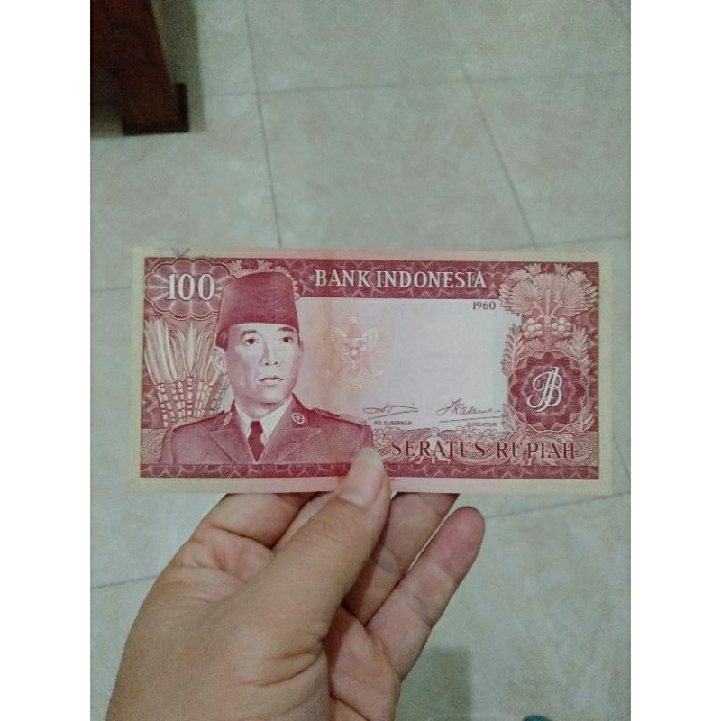 100 sukarno 1960 kondisi biasa asli