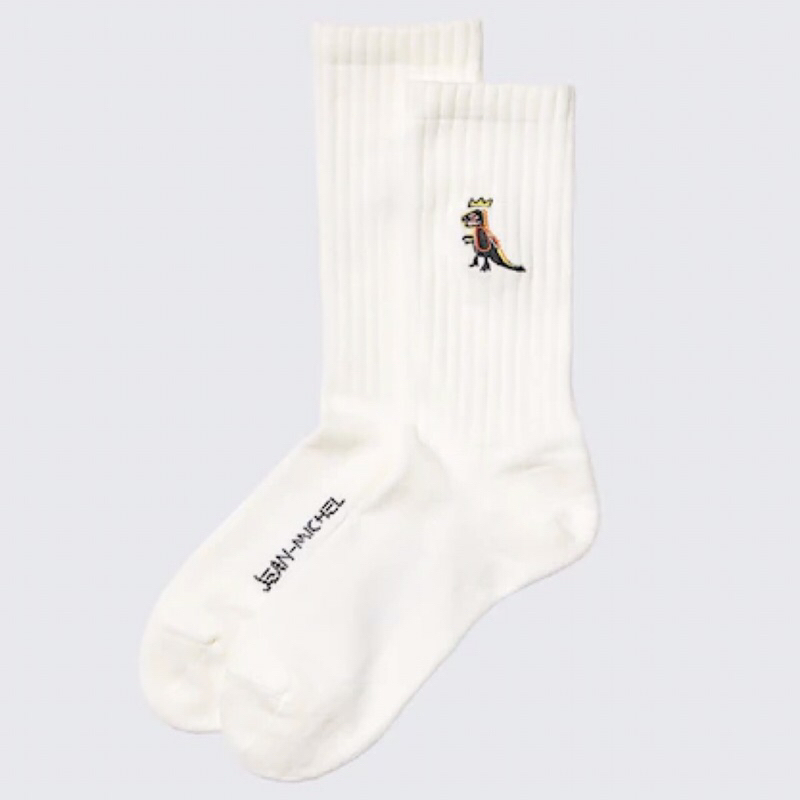 UNIQLO Men Socks Kaos Kaki Basquiat Pria White