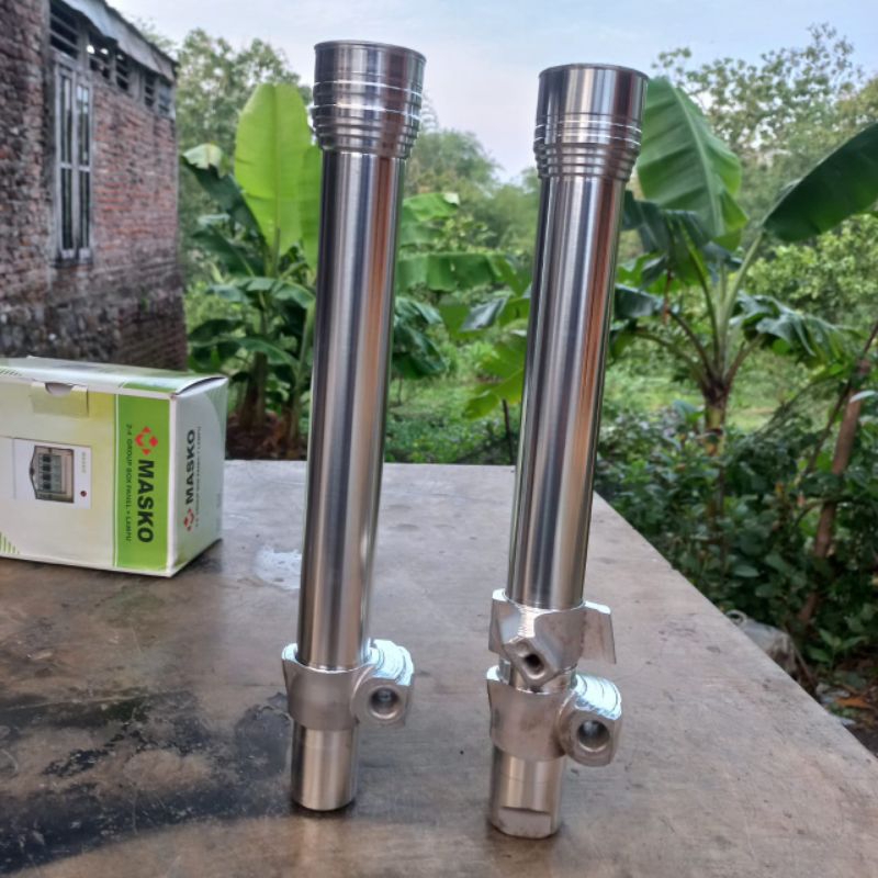 bottom shock depan original honda grand prima legenada supra100 old bubut kinclong