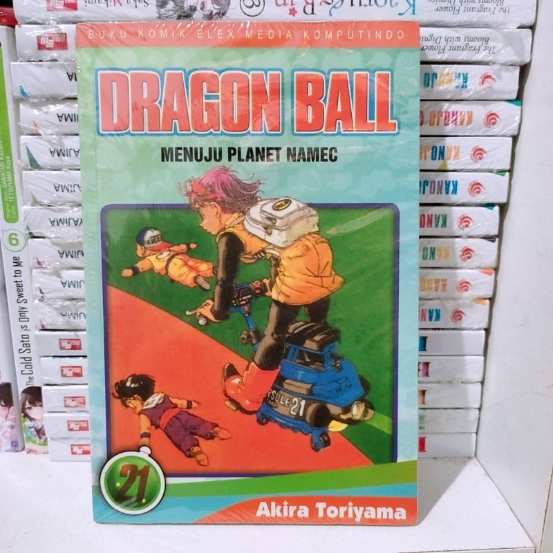 komik dragon ball cover hijau tosca vol 21 segel