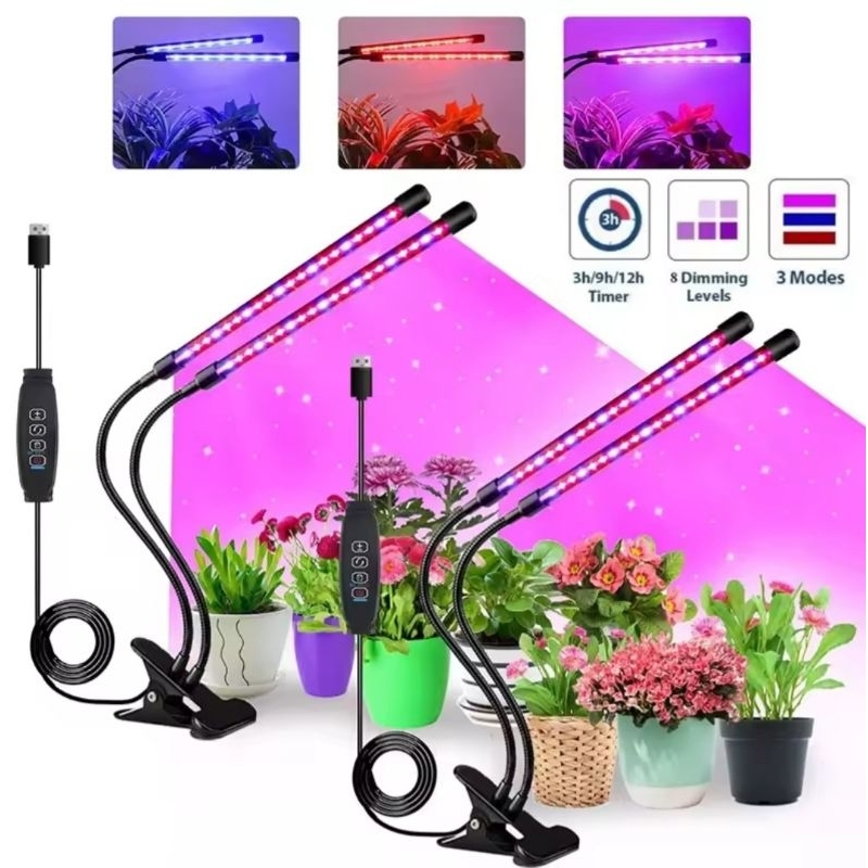 lampu UV led cahaya tanaman tumbuhan hidroponik plant full spectrum led grow light lampu sorot temba