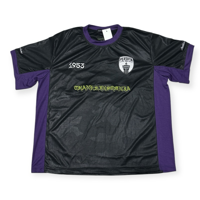 Persita X Thanksinsomnia Jersey Black Purple Embroidery Logo