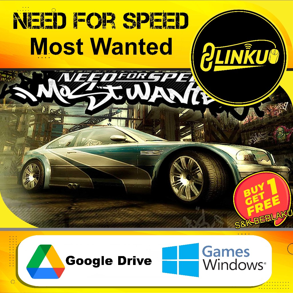 Need For Speed Most Wanted Black Edition 2005 - NFS MW 2005 - Game PC - Game Laptop