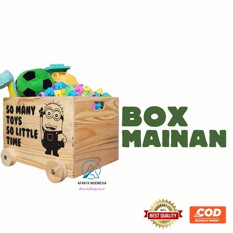Box Penyimpan Mainan Anak Unik + Roda