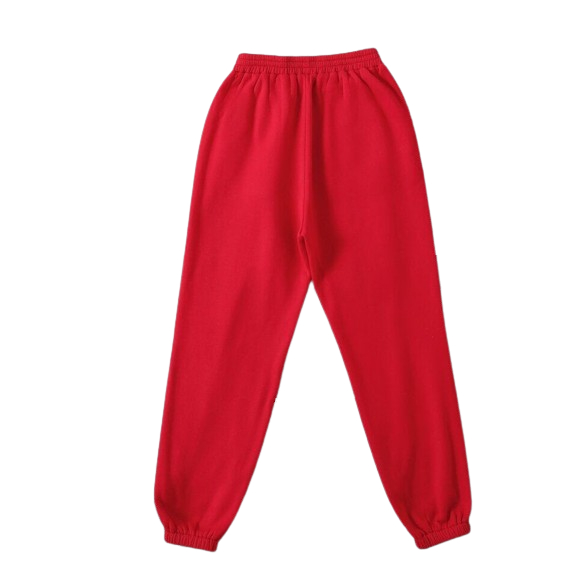ADIBARRA-Joger Sweatpants Hitam Putih Merah / Celana Panjang Joger Unisex Nyaman Simpel