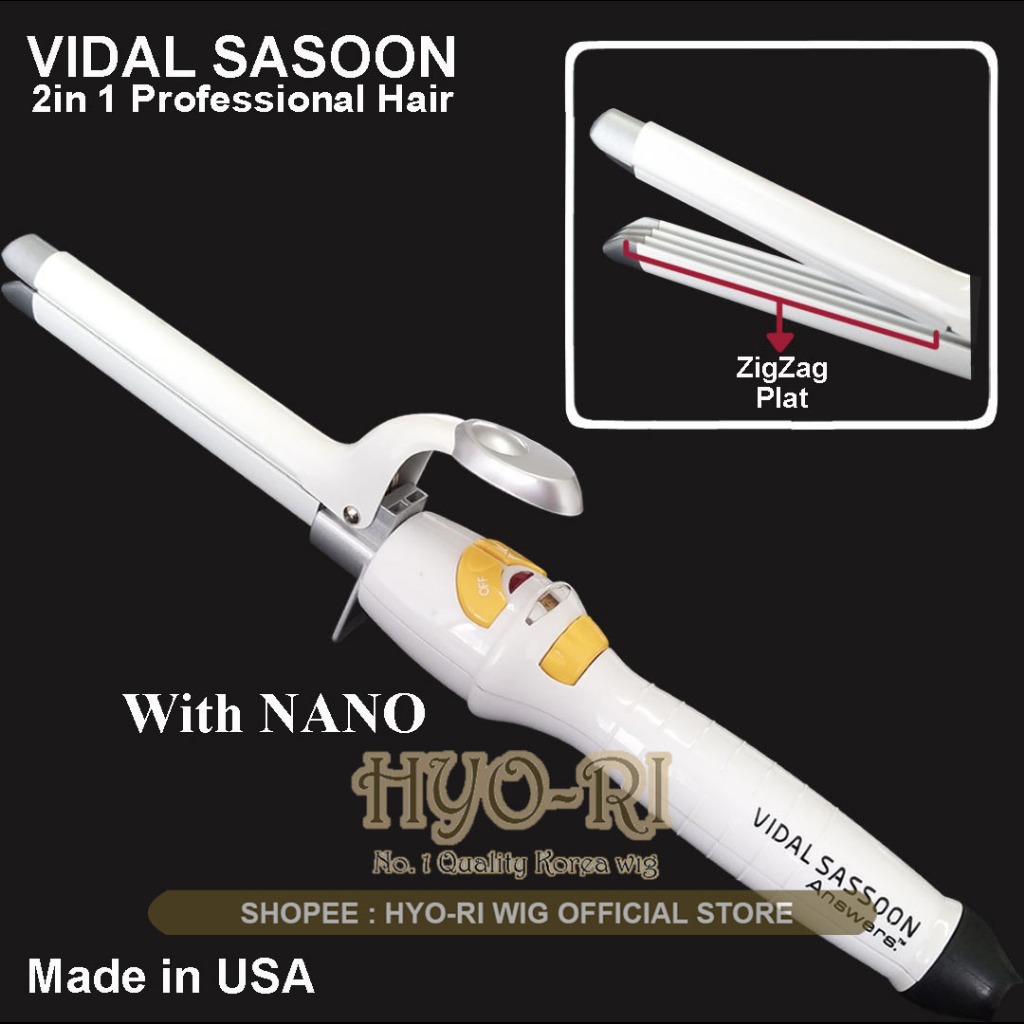 VIDAL SASSOON : ALAT CATOK RAMBUT AKAR 2 FUNGSI - CATOK RAMBUT 2IN 1 GENTENG GERIGI ALAT CATOKAN RAM
