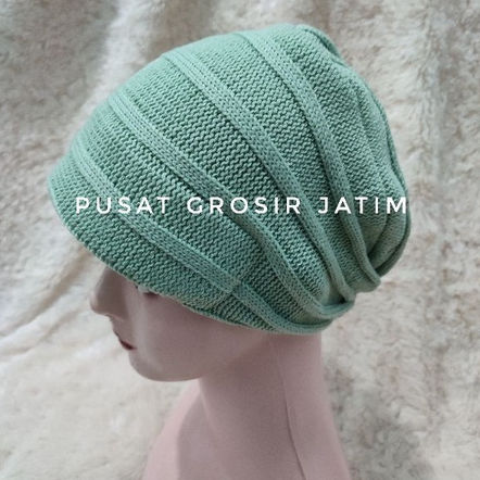 Kerpus topi kupluk ciput turban rajut ibu  emak import premium tebal bisa untuk hijab topi atau song