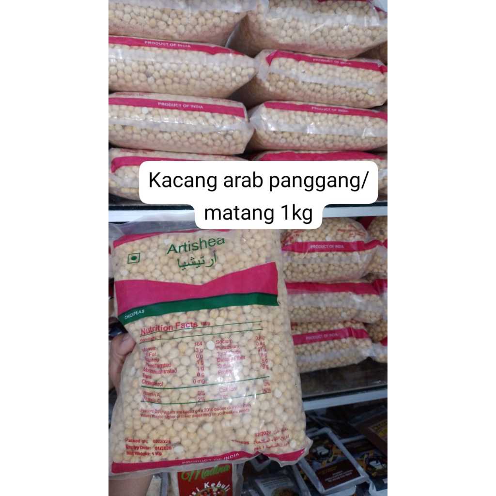 

Kacang Arab Premium 1kg Matang/Panggang Artishea