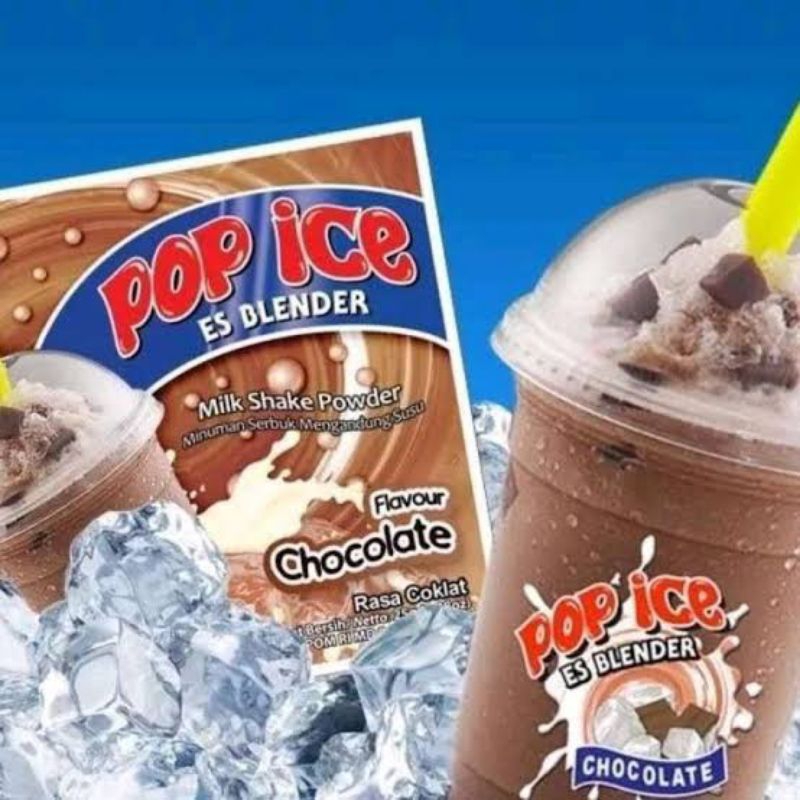 

Pop ice 1renceng isi 10sachet