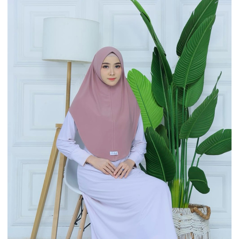 TIRTA-Daily hijab instan jilbab bergo Malay jersey korea size L terbaru by Tirta collection