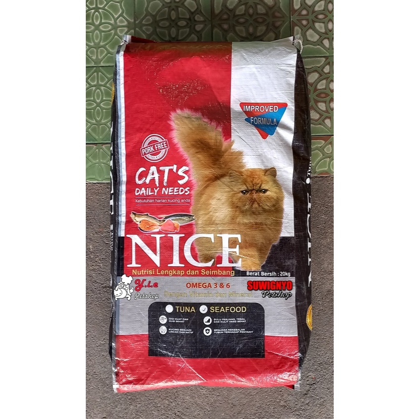 NICE SEAFOOD PAKAN KUCING 20KG