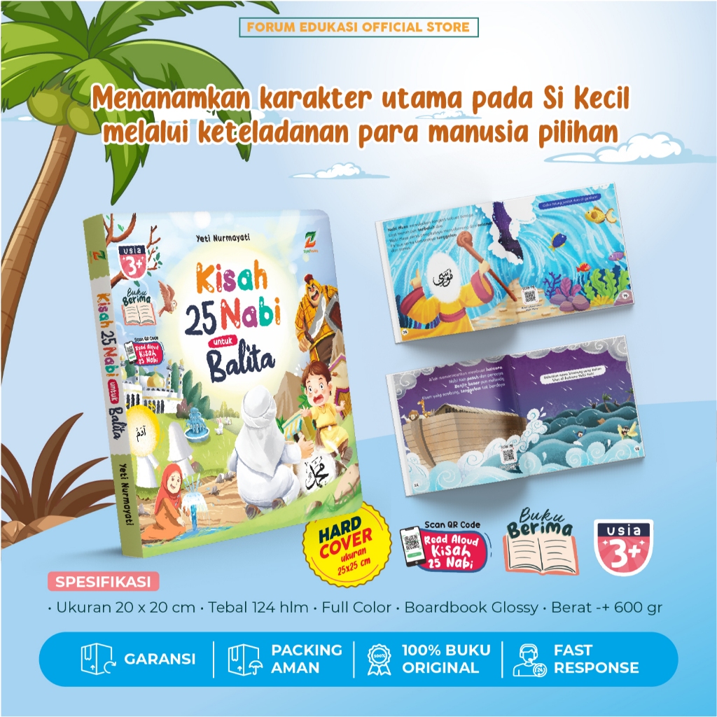 ZYD Buku Cerita Anak Islami - Kisah 25 Nabi untuk Balita
