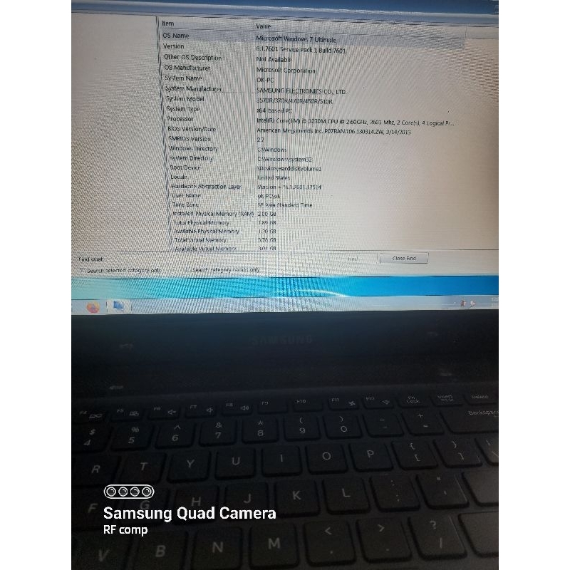 MAINBOARD LAPTOP SAMSUNG NP470R5E INTEL CORE I5-3230M
