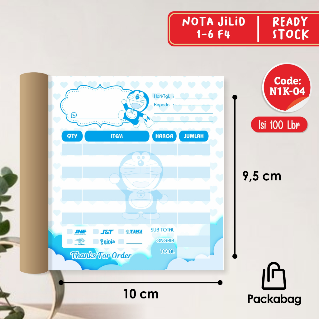 

NOTA 1 PLY ORDERAN MURAH - NOTA READY STOCK UNIK - NIK 04