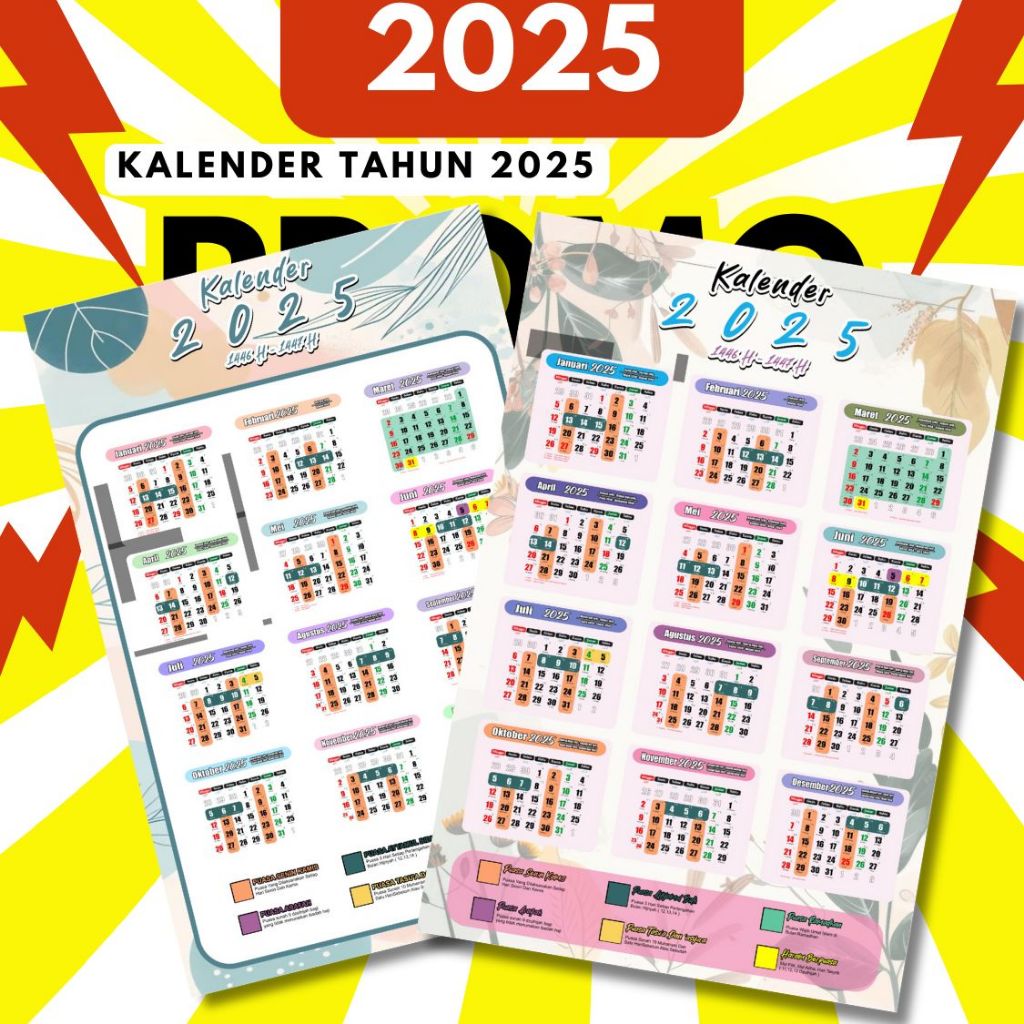 

Kalender Puasa 2025 - Penanggalan Lengkap - Design Cantik Ukuran Besar A3+ Kertas Tebal Premium