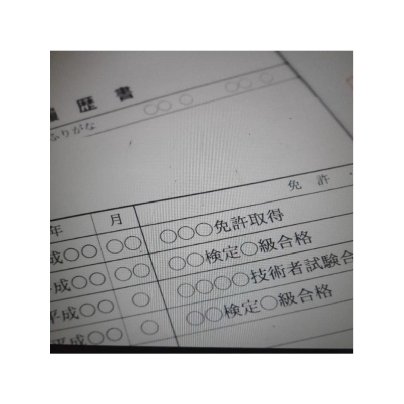 

pembuatan/penerjemahan cv/rirekisho dalam bahasa jepang 履歴書