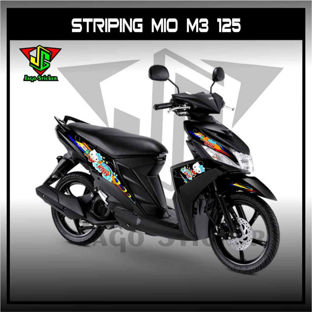 STIKER STRIPING MOTOR YAMAHA MIO M3/ Z  125 GRAFIS HELLO KITTY