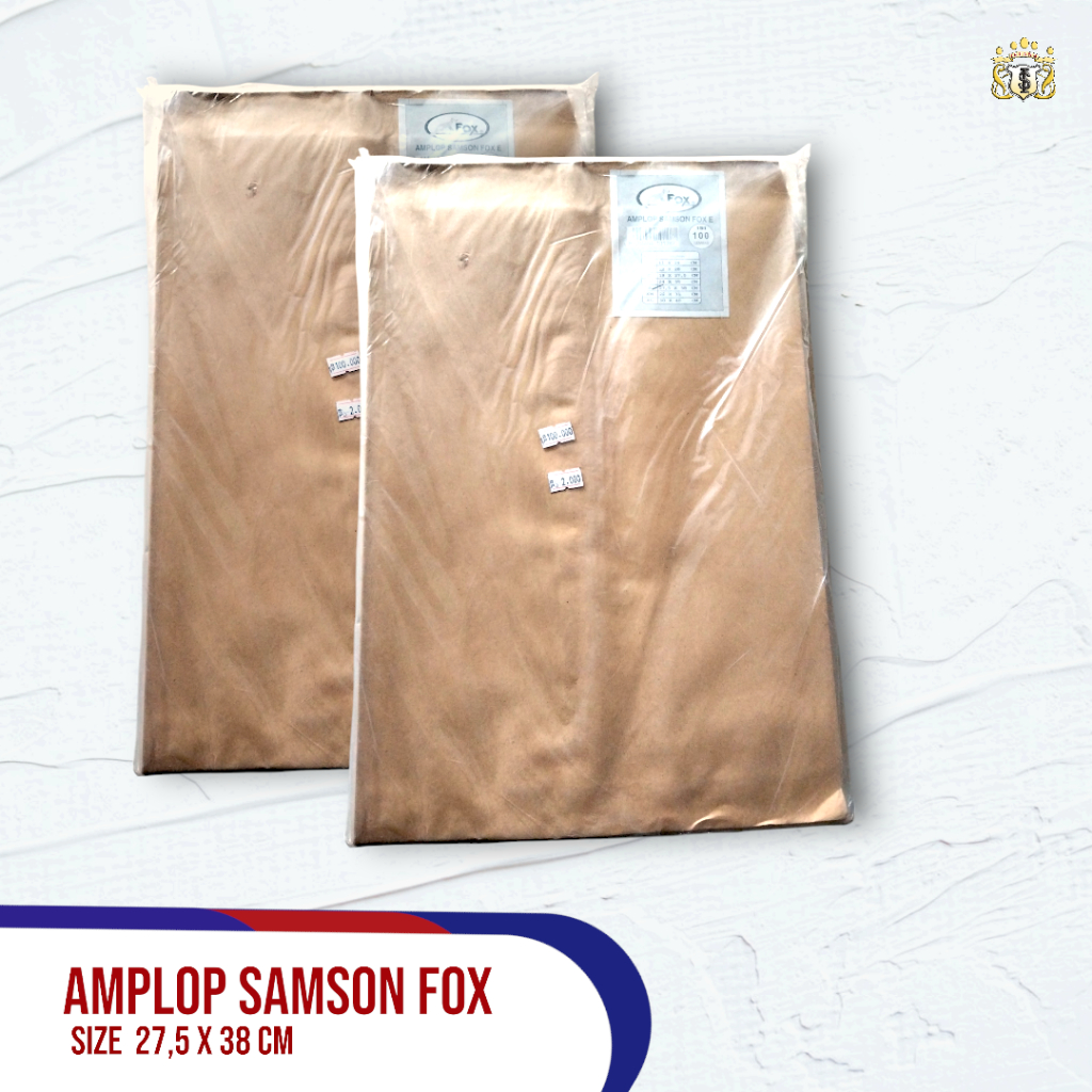 

Amplop Coklat Kantor / Surat / Dokumen Serbaguna Samson Fox E Ukuran 27,5 cm X 38 cm PerPack