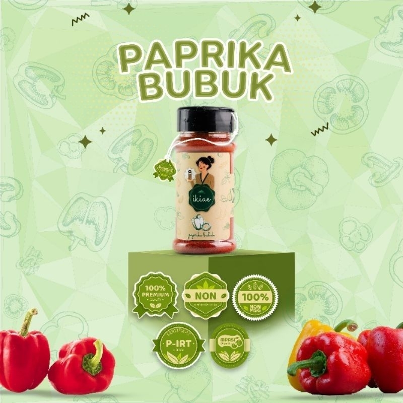 

Paprika Bubuk / Paprika Powder / Bumbu Botol 45gr / Premium Quality / IKIAE