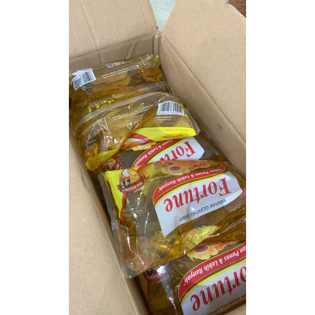 

Minyak goreng kelapa sawit Fortune 1L bantal