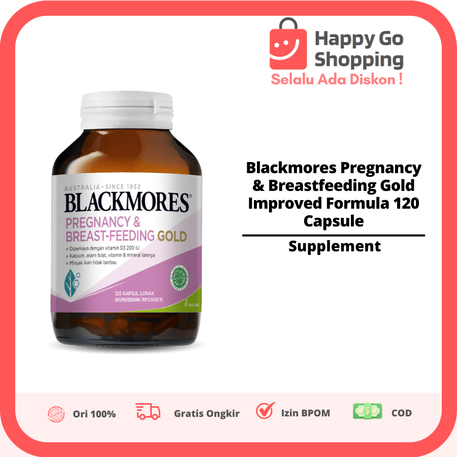 Blackmores Pregnancy & Breastfeeding Gold Improved Formula 120 Capsule