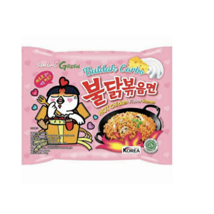 

Samyang Carbo Hot Chicken Flavor Ramen Logo Halal