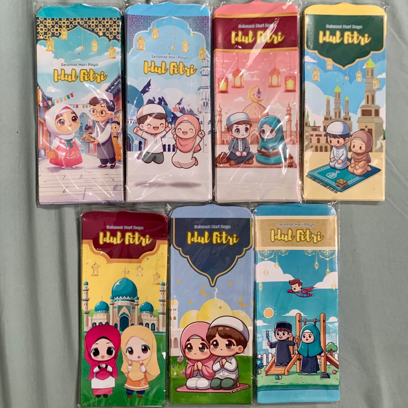 

AMPLOP ANGPAU LEBARAN JUMBO MOTIF KARTUN MUSLIM | 1 Pack isi 10 Pcs