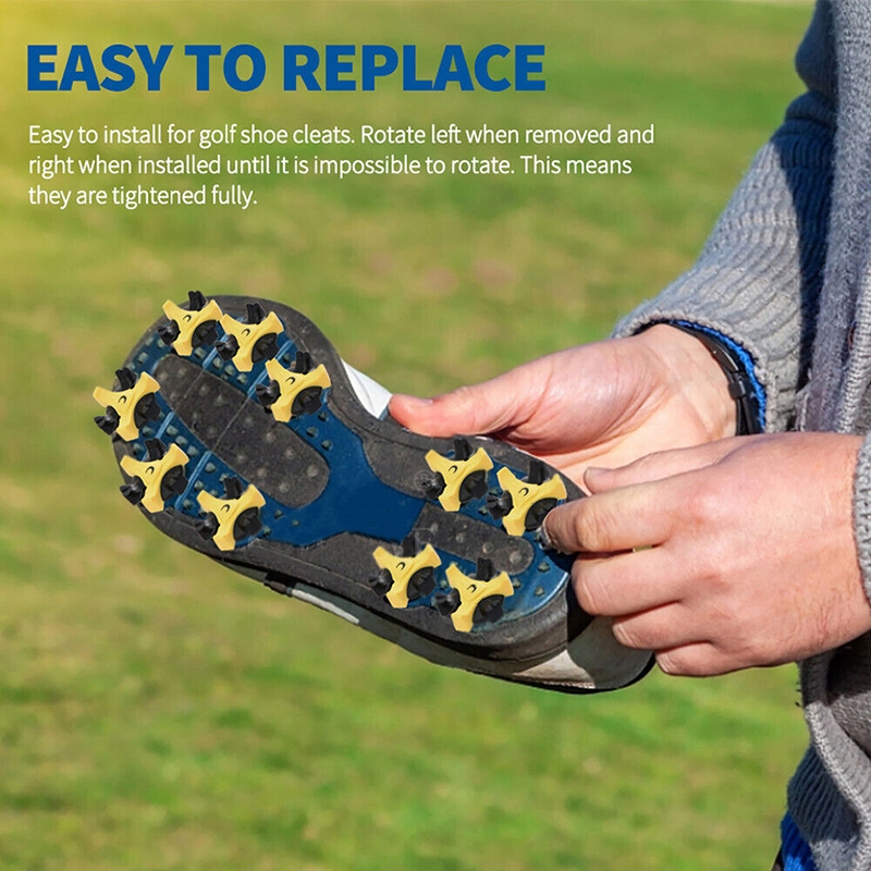 7Pcs Spike Sepatu Golf Anti Slip Golf Shoes Spike Paku Duri Sepatu Golf Replacement Cleats Golf