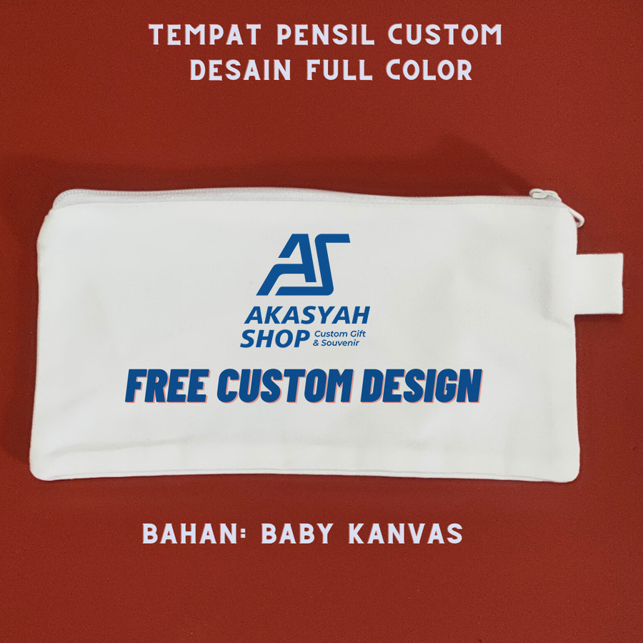 

Tempat Pensil Custom Desain Satuan Sehari Jadi Bahan Baby Kanvas