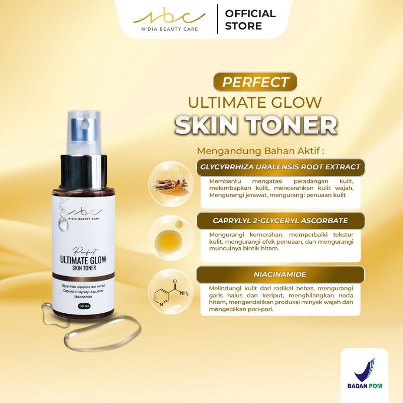 NBC toner extra n'dia toner superglow toner ndia beauty care