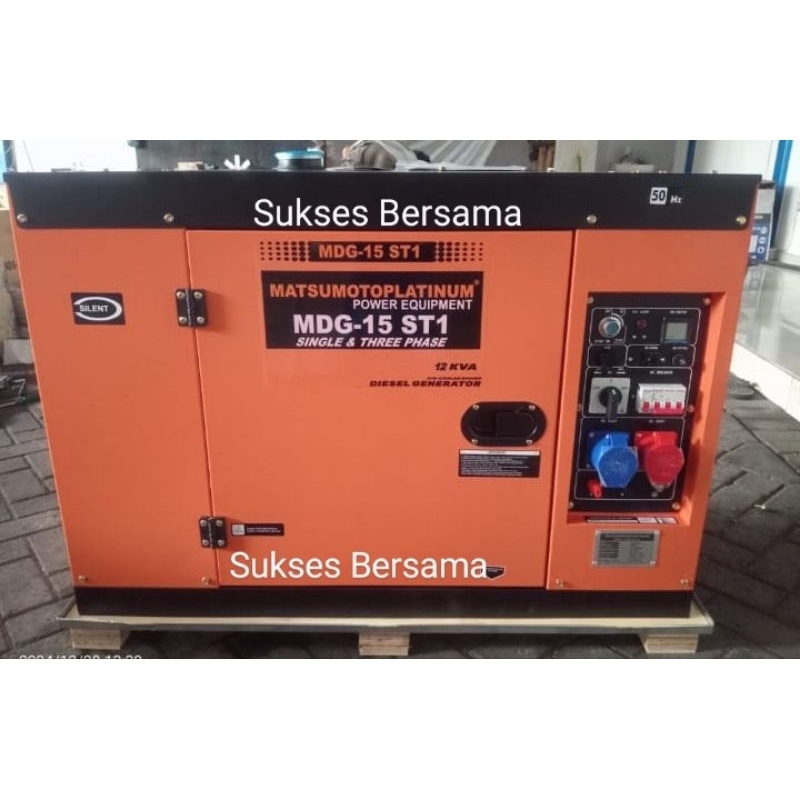 Generator / Genset Silent Solar Matsumoto Platinum MDG-15 ST1 (Dual Voltage) (11000Watt)