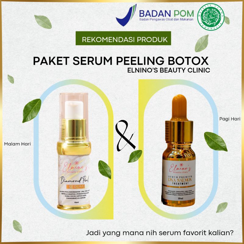 ELNINO'S - BUNDLING SERUM PEELING BOTOX [MEMUTIHKAN, MENGENCANGKAN, EFEK BOTOX]