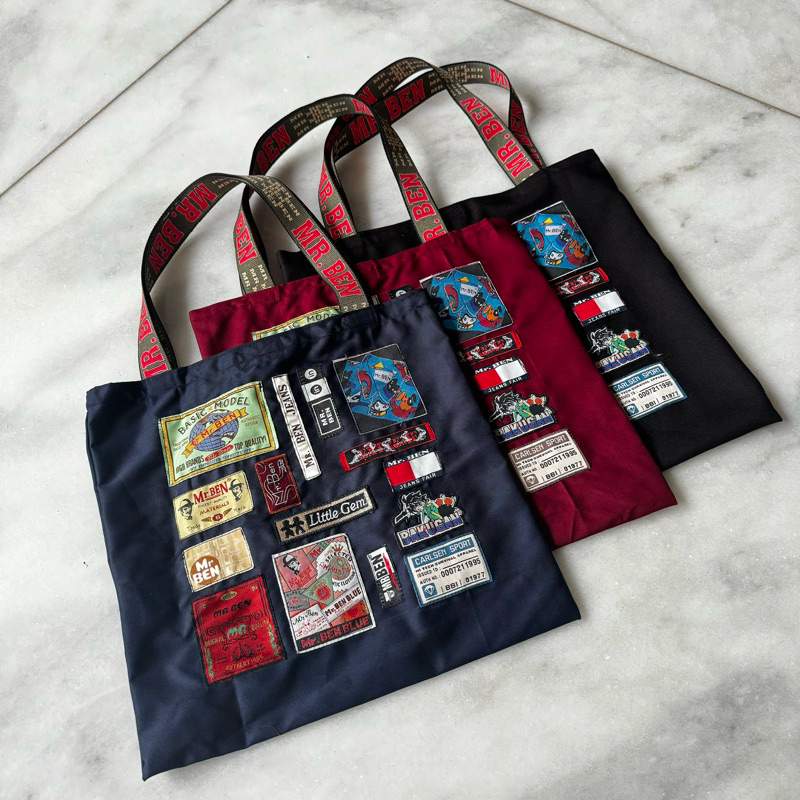 Mr. BEN Labb Denim Tote Bag