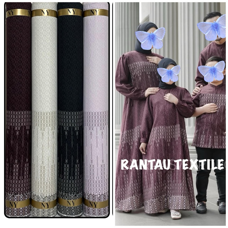 [harga per setengah meter] Toyobo Print by Ny | kain viral | bahan gamis | kain toyobo meteran
