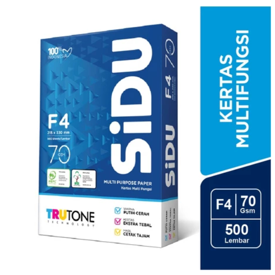 

SIDU Multifungsi F4 70 Gsm Kertas 500 Lembar