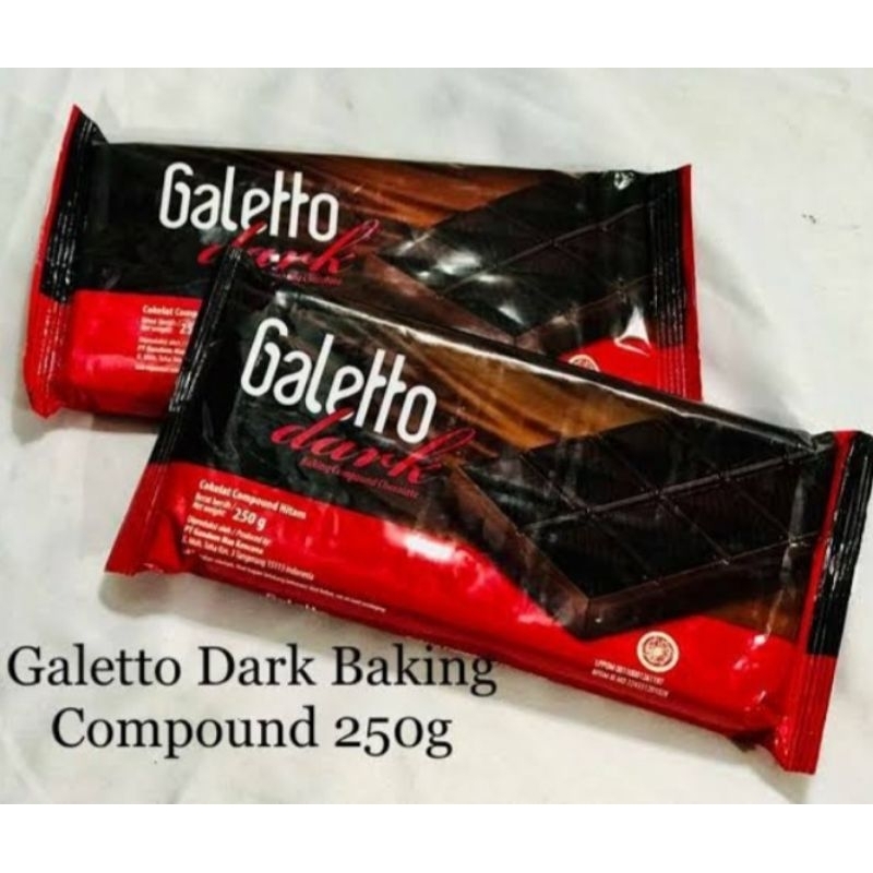 

Galetto Dark Coklat Compound , Coklat Batang Kemasan 250gram