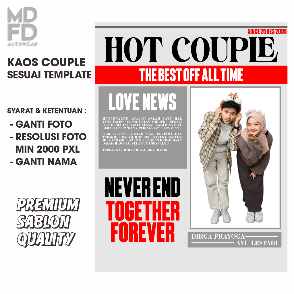 Kaos bucin premium baju couple bucin tebal asli cotton combed kaos couple bucin kaos wanita