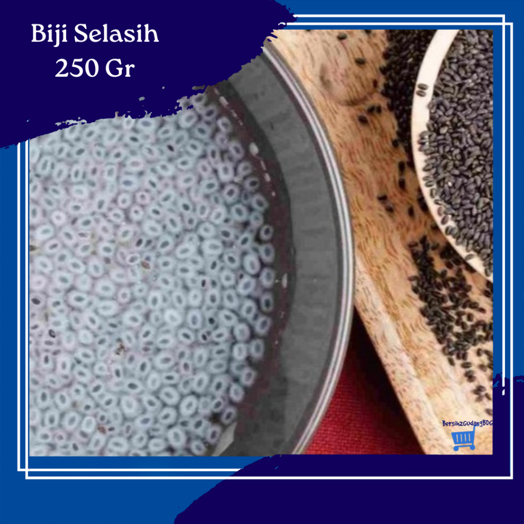 

Premium Biji Selasih Besar / Basil Seed / Biji Selasi Jumbo 250 grm