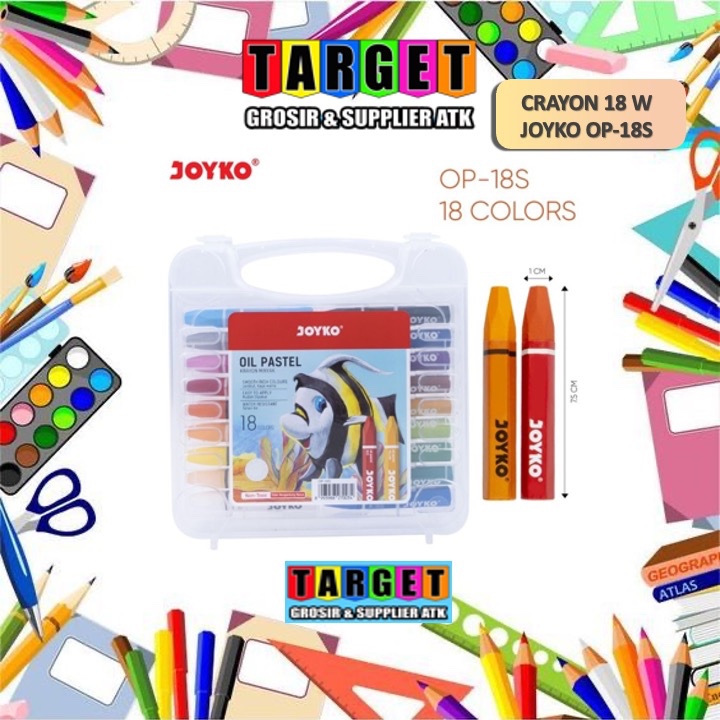 

CRAYON ISI 18 / KRAYON OIL PASTEL WARNA / KERAYON MINYAK / CRAYON ISI 24