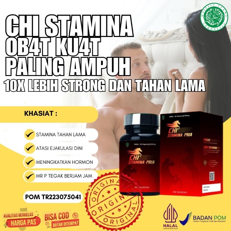 Chi Stamina Pria Obat Ku4T Paling Ampuh 10X Lebih Strong dan Tahan Lama original bpom
