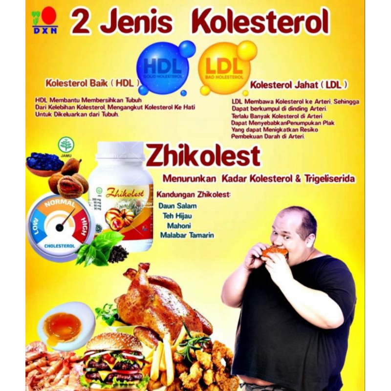Zhikolest DXN isi 90 kapsul kendalikan kolestrol & trigliserida